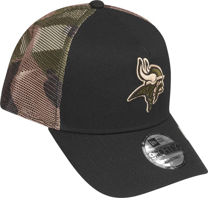 Produktbild New Era Snapback Trucker Cap - Minnesota Vikings wood camo (One Size)