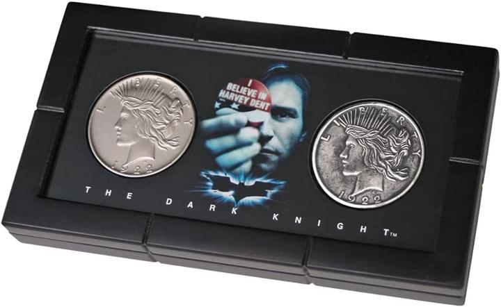 Noble Collection Batman The Dark Knight Replica Harvey Dent Two-Face Coin