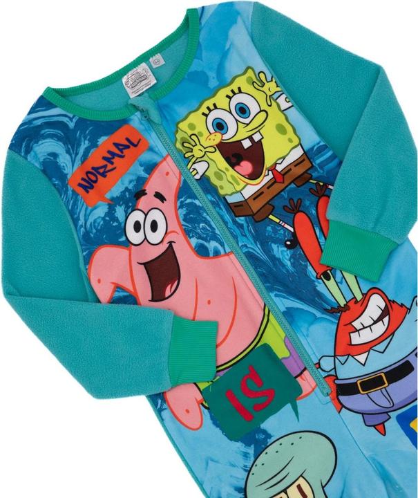 Actual product image Spongebob Squarepants Childrens/Kids Normal Is Boring All-In-One Nightwear (146, 152)