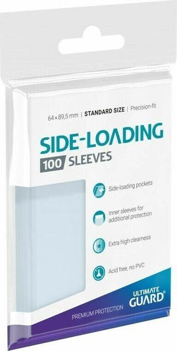 Immagine prodotto Ultimate Guard UGD010478 - Precise-Fit 100 Kartenhüllen Seitliche Lagerung Standard Grösse, transparent
