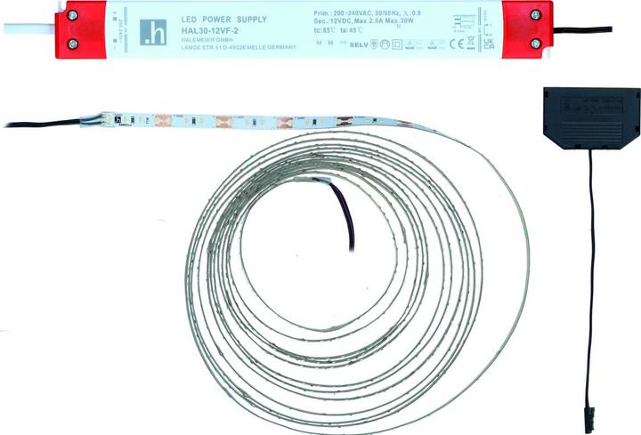 Immagine prodotto Halemeier Kit completo nastro LE Versa 160 12 V (Bianco neutro, 300 cm, Interno)
