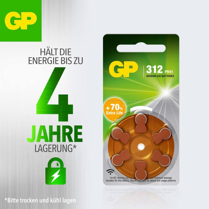 Immagine prodotto GP Batteries 103250 (6 pz., A312, 170 mAh)