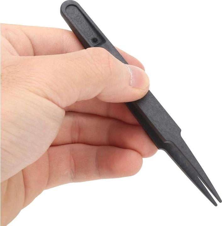 Image du produit PowerGuard Pincette de précision en plastique ESD, arrondie et plate