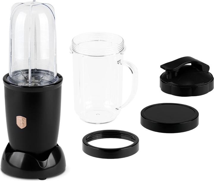 Produktbild BerlingerHaus Multifunktionsmixer mit Touch-Bedienung, Eis-Crusher, schwarz-roségold, 400 W (400 W)