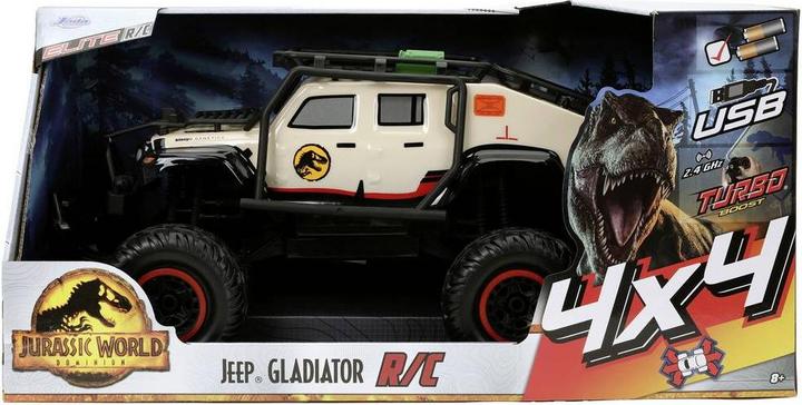 Actual product image Jada Jurassic World RC 4x4 Jeep Gladiator1:12