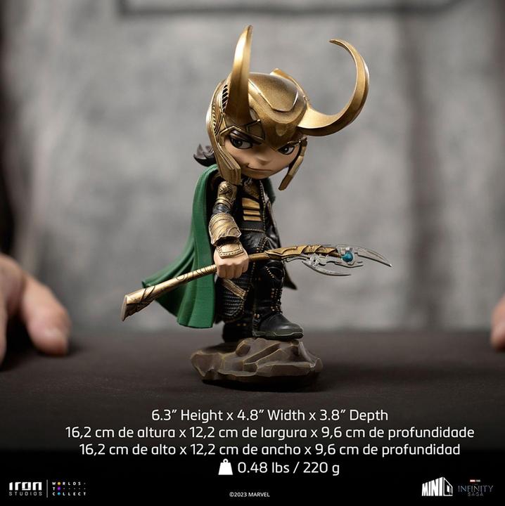 Actual product image Iron Studios Avengers Infinity Saga figurine Mini Co. PVC Loki 15 cm