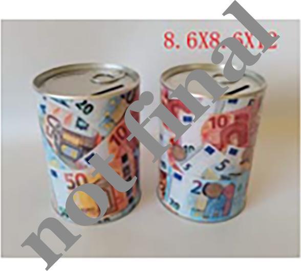 Immagine prodotto Idena Salvadanaio banconote 8,6x8,6x12cm 2 assortiti
