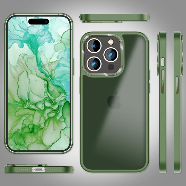 Immagine prodotto Nalia Manica ibrida opaca trasparente smerigliata (Apple iPhone 15 Pro)