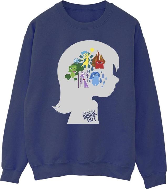 Actual product image Disney Mens Inside Out Head Silhouette Sweatshirt (XL)