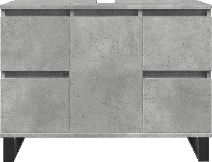 Immagine prodotto VidaXL Mobiletto Base Mobiletto da bagno Grigio cemento Materiale a base di legno (80 x 33 x 60 cm)