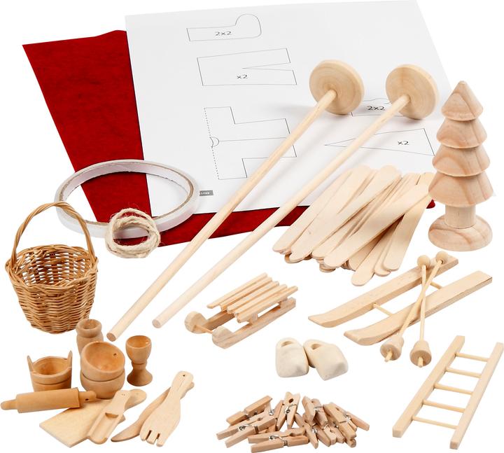 Creativ Company Gnome en bois / porte des fées