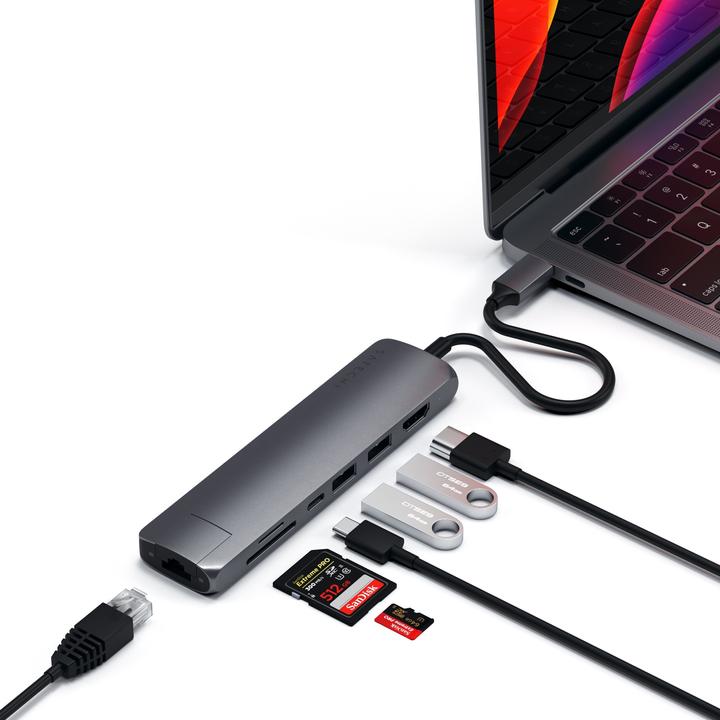 Image du produit Satechi USB-C Slim Multi-port (USB-C, 7 Ports)