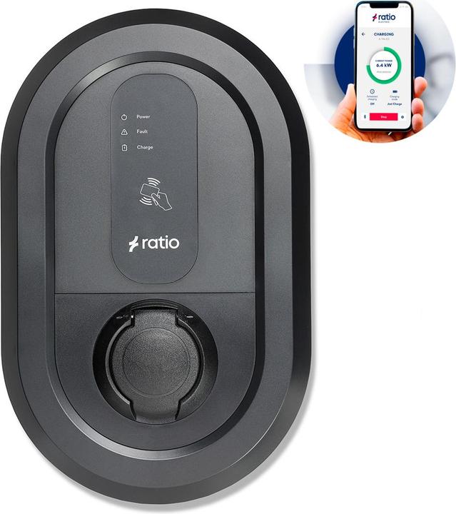 Produktbild Ratio Electric io6 Laadstation Socket 3 fase 16-32A (Typ 2, 22 kW, 32 A)