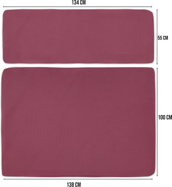 Immagine prodotto Aspero Copricuscini pallet impermeabili 2 pezzi Marsala - 8597