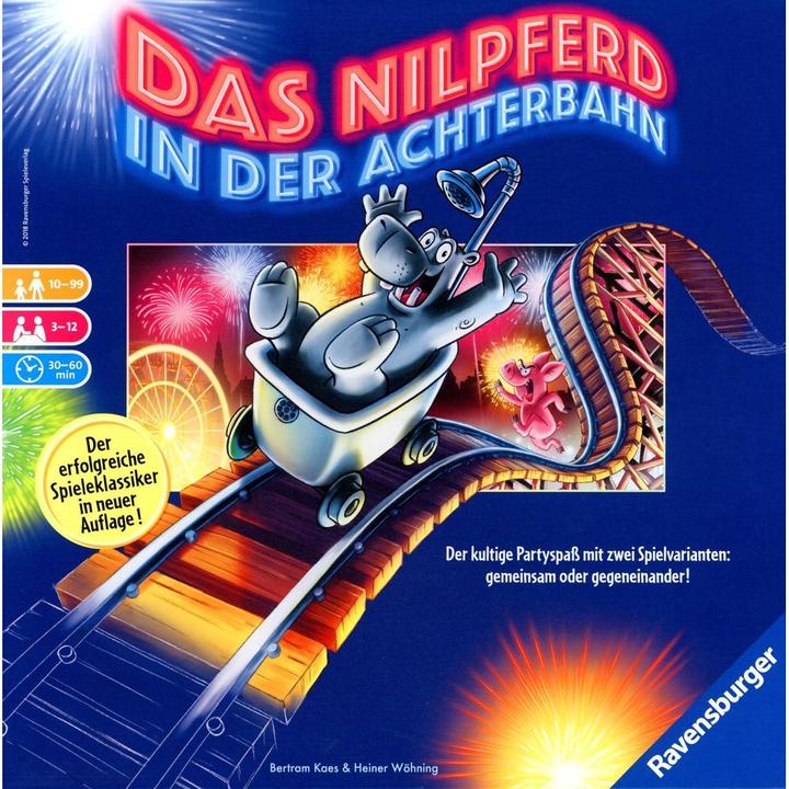 Produktbild Ravensburger Gesellschaftsspiel Das Nilpferd in der Achterbahn (Deutsch)