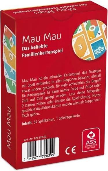 Immagine prodotto ASS Altenburg 22572039 - Mau Mau - Il gioco pazzo senza limiti per grandi e piccini (edizione EN) (Tedesco)