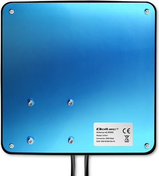 Produktbild Qoltec Antena 4G LTE DUAL MIMO booster | 35 dBi | 50W | 2x SMA męski (4G)