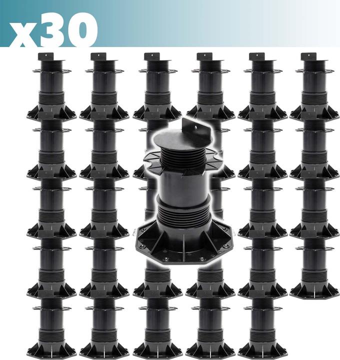 Actual product image XPOtool Corner Support Feet Set of 30 2700kg Capacity Feet Adjustable in Height 140-210mm Terrace (30 x)