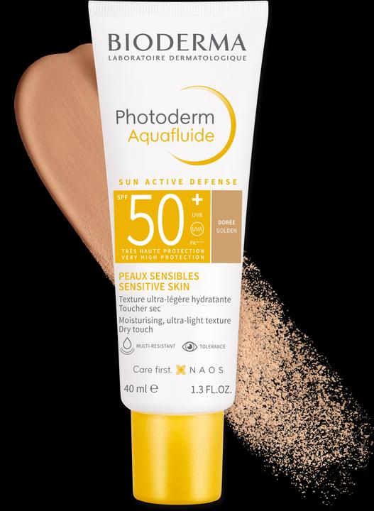 Produktbild Bioderma Photoderm Aquafluide SPF50+ doré (Sonnencreme Gesicht, SPF 50, 40 ml)