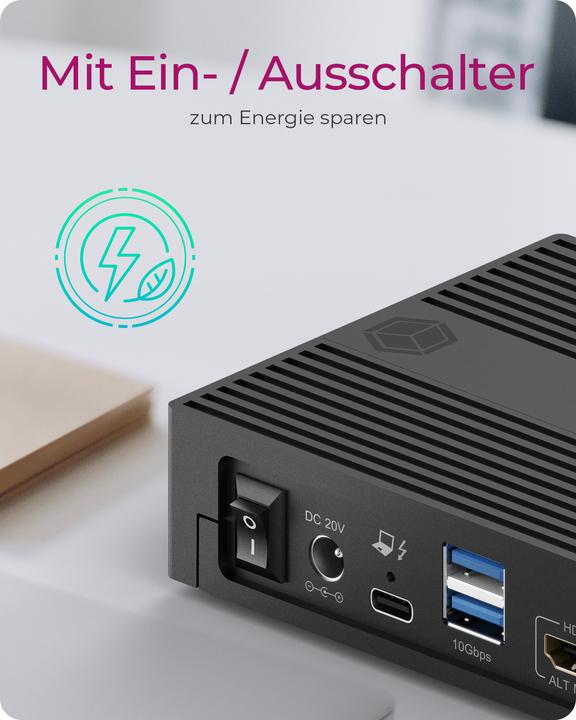 Actual product image Icy Box IB-DK2246AC (USB-C, 14 Ports)