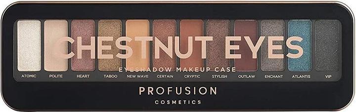 Actual product image Profusion Cosmetics Pro Makeup Case Eyeshadow Palette for Chestnut Eyes (Chestnut Eyes)