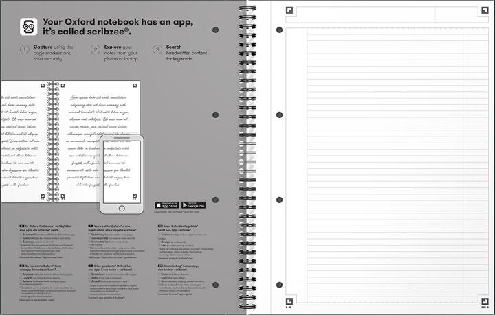 Produktbild Oxford Notizbuch (A4+, Liniert, Harter Einband)