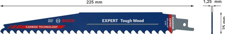 Produktbild Bosch Professional Zubehör EXPERT ‘Tough Wood’ S 1142 KHM Säbelsägeblatt, 3 Stück