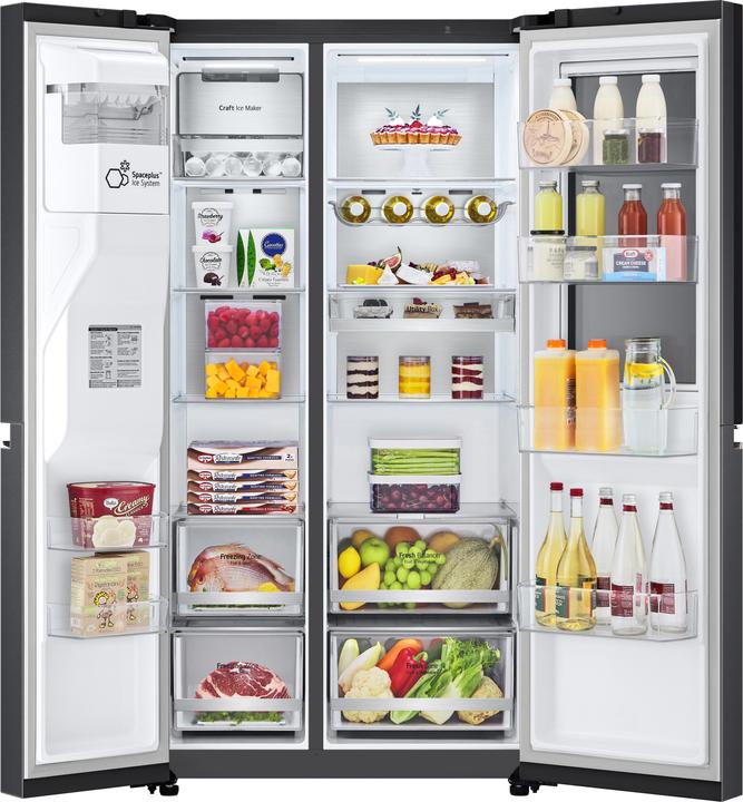 Immagine prodotto LG GSXB90MCDE Side-by-Side con dispenser InstaView Door-in-Door per ghiaccio, ghiaccio tritato e acqua (635 l)