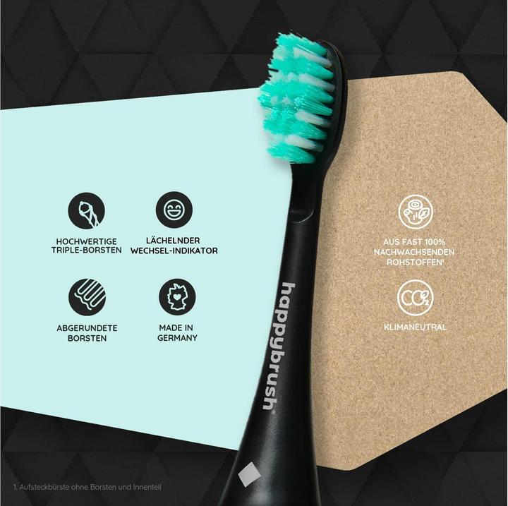 Actual product image happybrush Toothbrush head Eco Vibe (3 x)