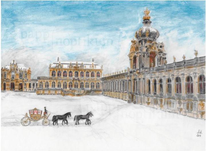 Pappnoptikum 1011 - Zwinger di Dresda (Mini calendario dell'Avvento)