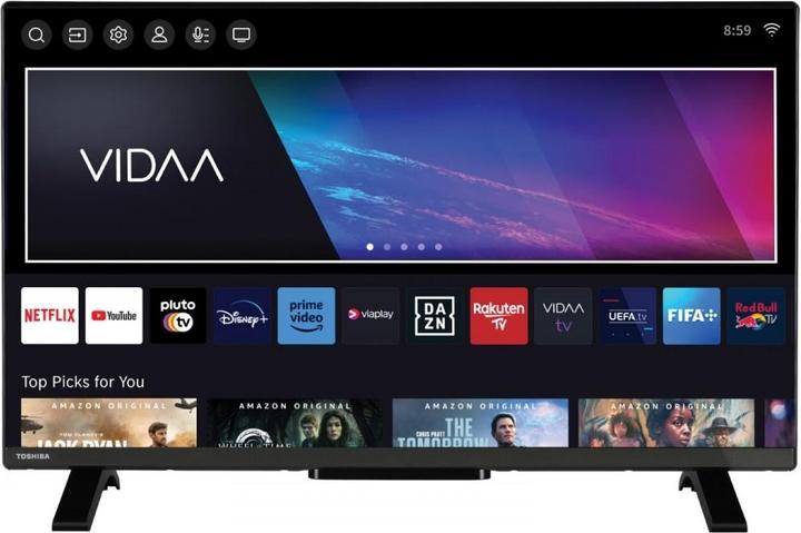 Actual product image Toshiba 32WV2E63DG TV (32") HD Smart TV Black 250 cd/m² (32", LED, HD ready)