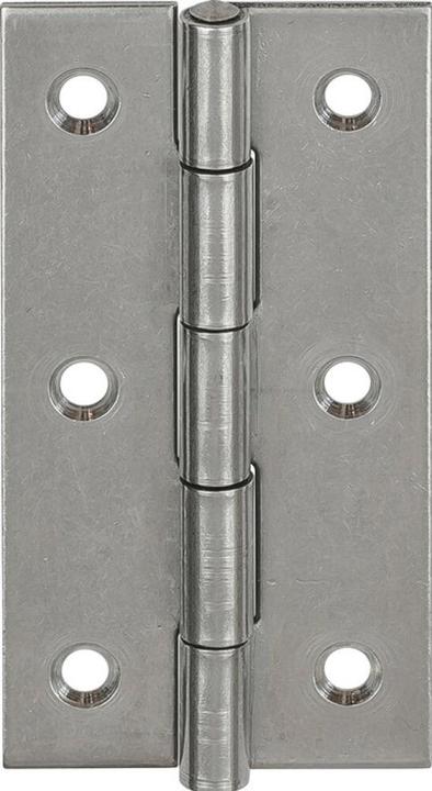 Productafbeelding Vormann Scharnier Hoogte 40 mm Breedte 26 mm Dikte 0,9 mm Gerold roestvrij staal, smal