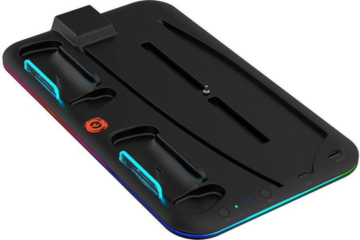 Actual product image Canyon CS-5, PS5 Charger stand, with RGB light,, with + cable, 475±, Juodas (PS5)