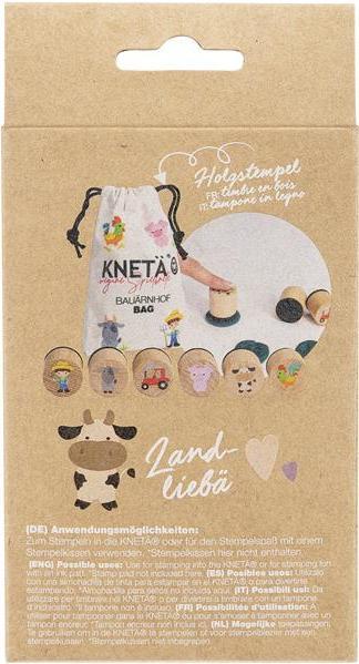 Actual product image Knetä Wooden Stamp Set Bauärnhof