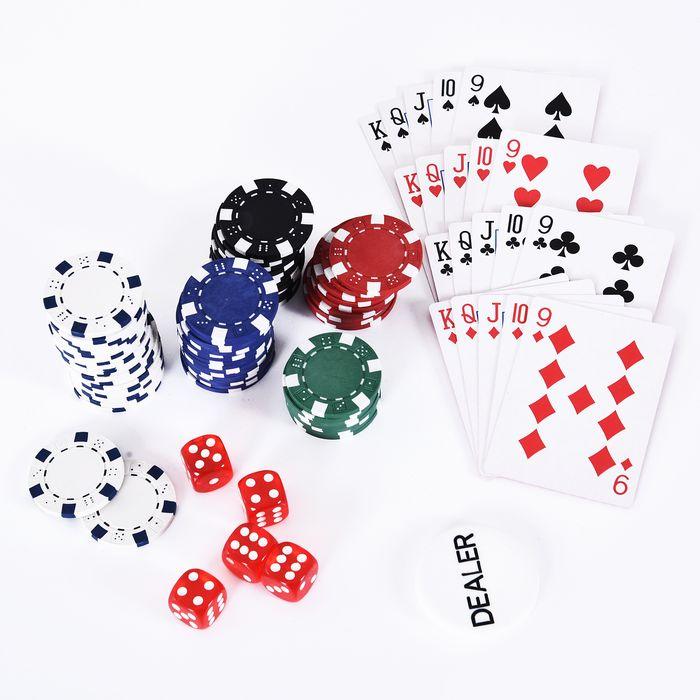 Actual product image Swisshandel24 Poker case poker set 300 poker chips 2x pack of cards 5x dice 1x aluminium case poker set chips