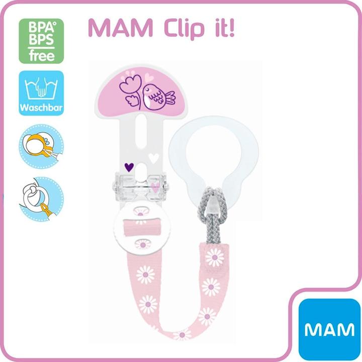 Produktbild MAM Schnullerband Clip it!