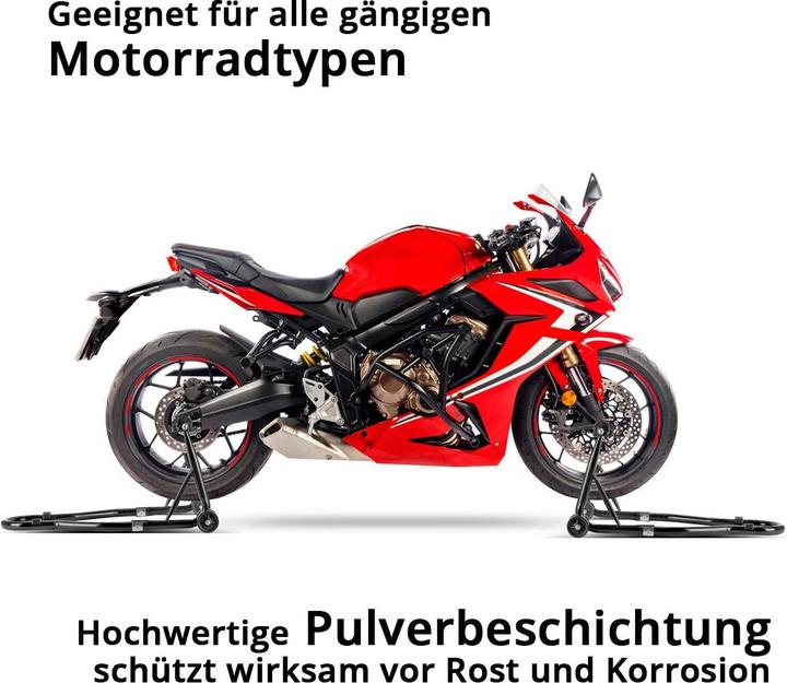 Produktbild Stahlwerk Motorrad-Montageständer mit 450 kg Tragkraft Universal-Motorradständer