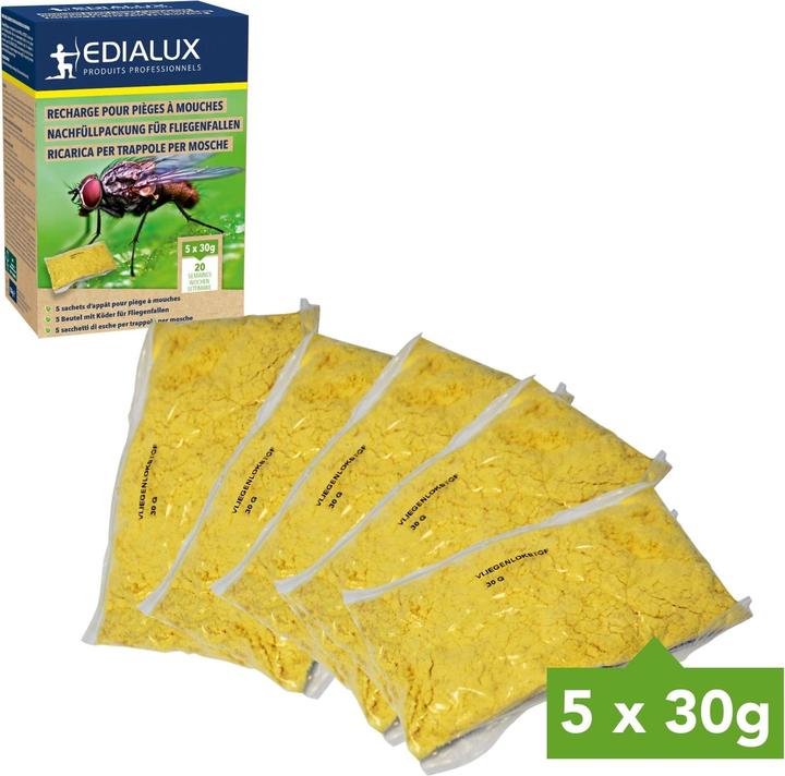 Edialux Nachf?llpackung Fliegenfalle, 5 x 30g