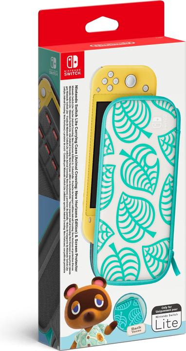 Nintendo Switch Lite-Tasche (Animal Crossing: New Horizons-Edition) & -Schutzfolie (Switch Lite)