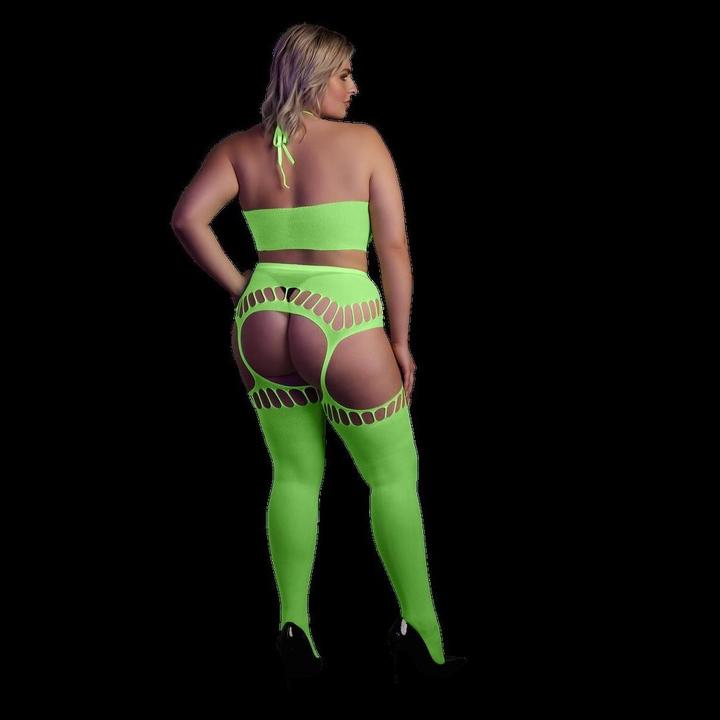 Produktbild Ouch! Two Piece with Crop Top and Stockings (XL, XXL, 3XL)