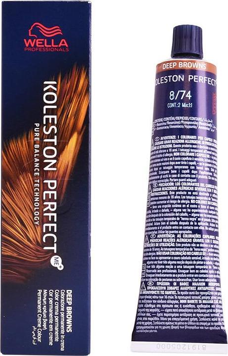 Image du produit Wella KOLESTON PERFECT ME+ DEEP BROWNS 8/74 60 ml (8, 74)