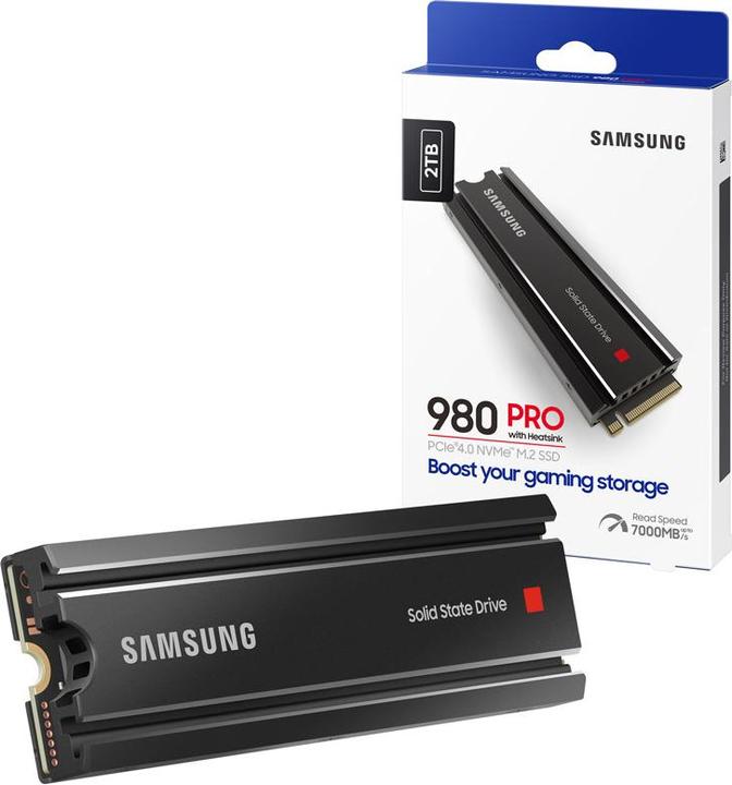 Produktbild Samsung 980 Pro mit Heatsink (2000 GB, M.2 2280)