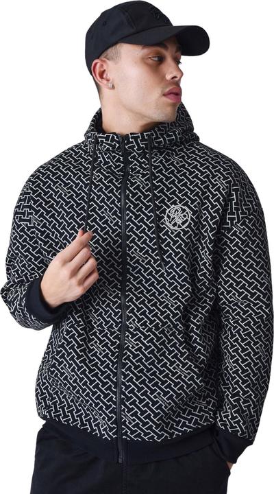 Image du produit Project X Paris Sweatshirt à capuche zippé imprimé monogramme (M)