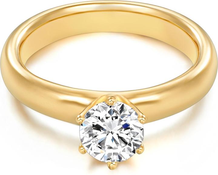Trilani Damen Sterling Silber Zirkonia gelbgold - 4132