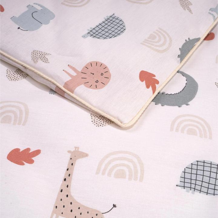 Actual product image Julius Zöllner Children's bed linen Organic Wild Friends 100x135 cm + 40x60 cm