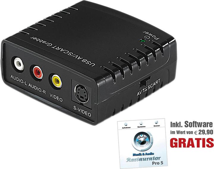 Produktbild Q-Sonic USB-Video-Grabber VG-310 zum Video-Digitalisieren