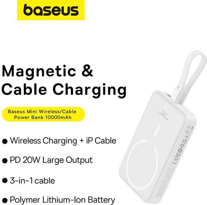 Image du produit Baseus Mini chargeur magnétique (10000 mAh, 20 W, 20 Wh)