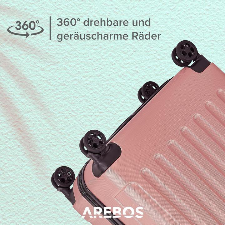 Actual product image Arebos Suitcase (94 l, Hand luggage (up to 50 litres), M (50 - 90l), L (90 - 115l), XL (from 140l))