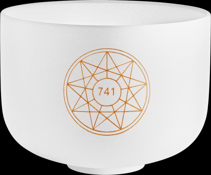 Actual product image Meinl 10" Solfeggio Crystal Singing Bowl 741 Hz (Percussion)