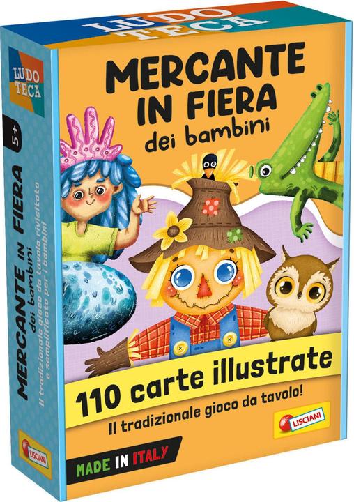 Lisciani Giochi- Game Library Children's Cards Merchant at the Fair, Color, 96695